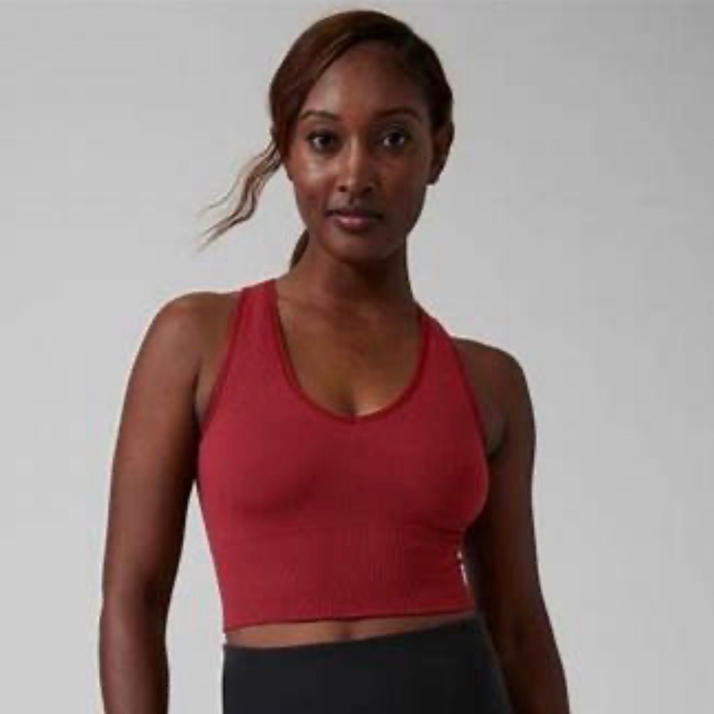 Athleta Aurora Seamless crop ribbed tank